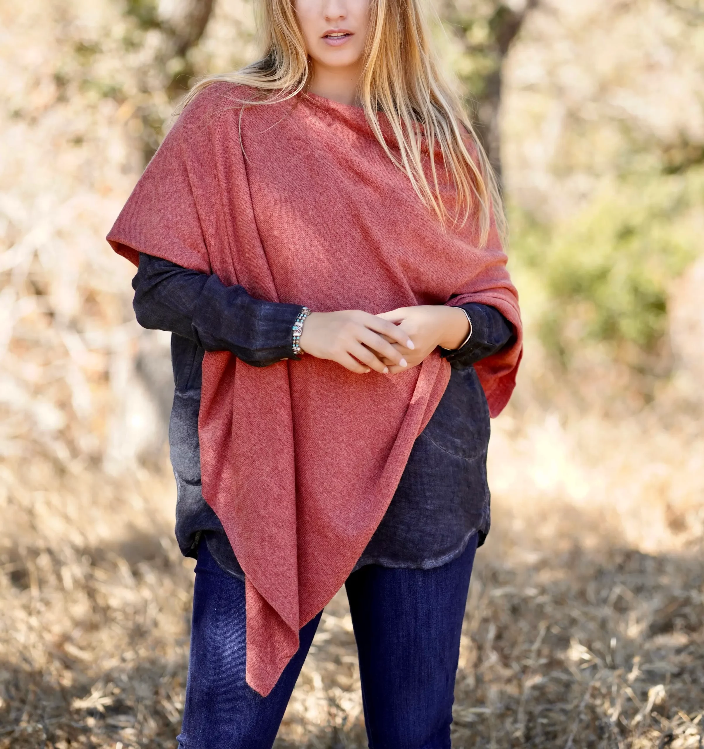 Cashmere Poncho Herbs from the Labyrinth