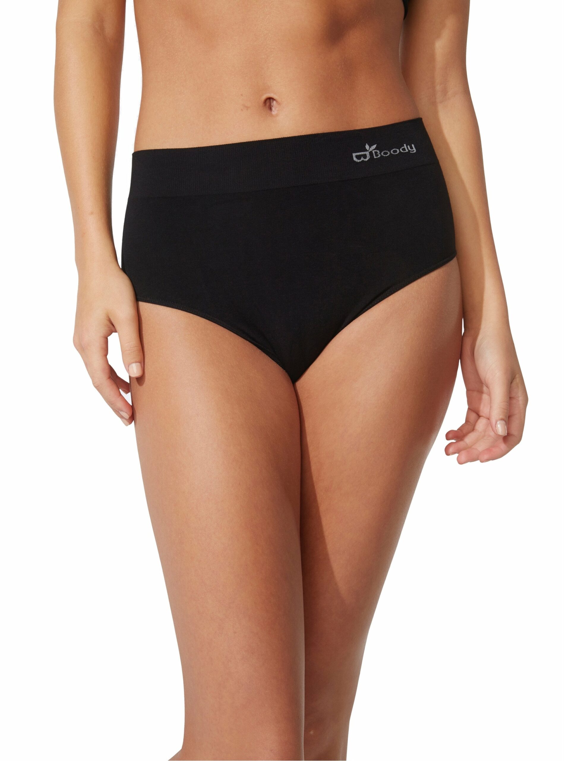 Boody Women's Full Brief - Bamboo Viscose - Comfy Full Coverage Underwear,  Black - 2 Pack, M: Buy Online at Best Price in UAE 