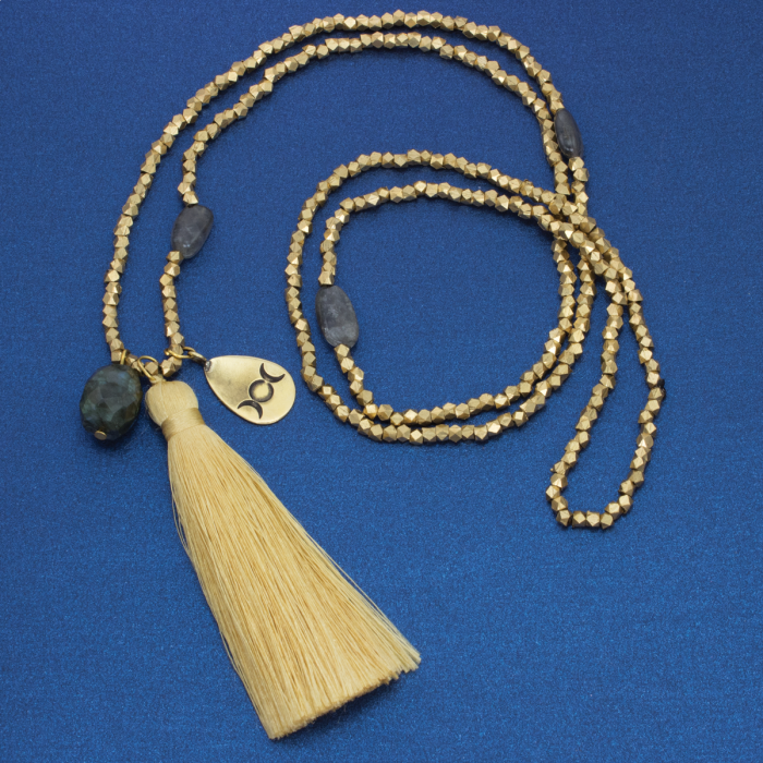 Moon Tassel Necklace - Herbs from the Labyrinth