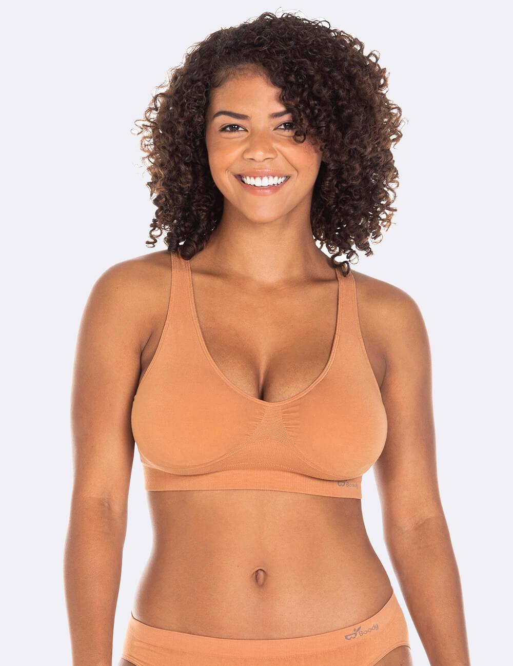 Boody Body EcoWear Women's Shaper Bra, Wireless, Light Support, Seamless  Stretch, Soft Breathable, Viscose Made from Bamboo