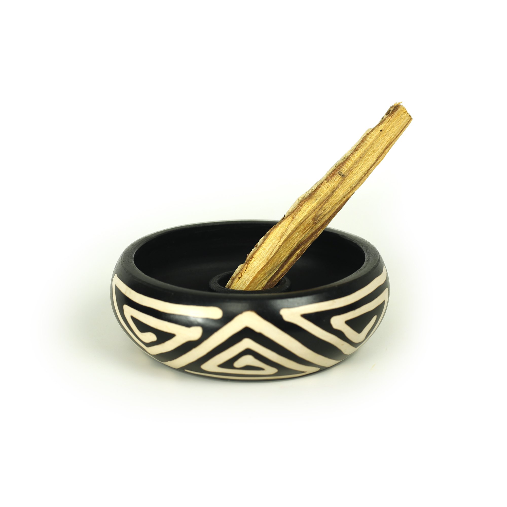 Peruvian Ceramic Incense Burner - Herbs from the Labyrinth