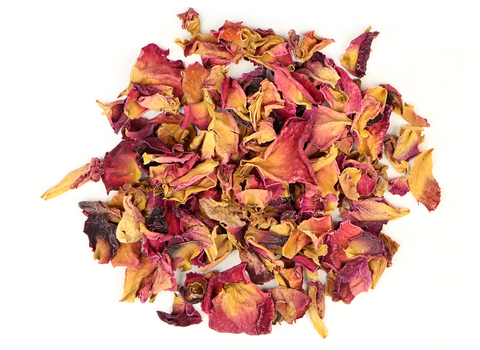 Fragrant Rose Tea Gift Set with Natural Pink Rosa Damascena Rose Buds -  Culinary Grade Health Herbal Flower Tea